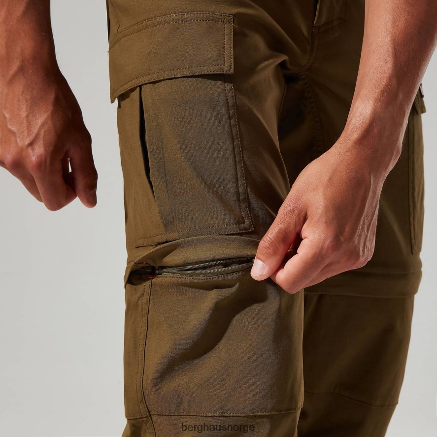 dolpa zip off cargo bukse Berghaus menn mørk grønn F262D6262 klær