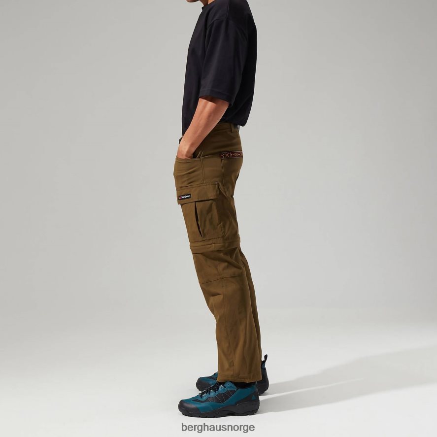 dolpa zip off cargo bukse Berghaus menn mørk grønn F262D6262 klær