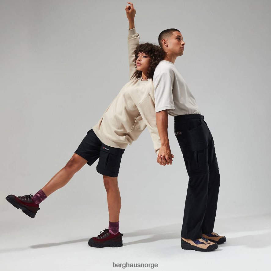 dolpa zip off cargo bukse Berghaus menn svart F262D6261 klær