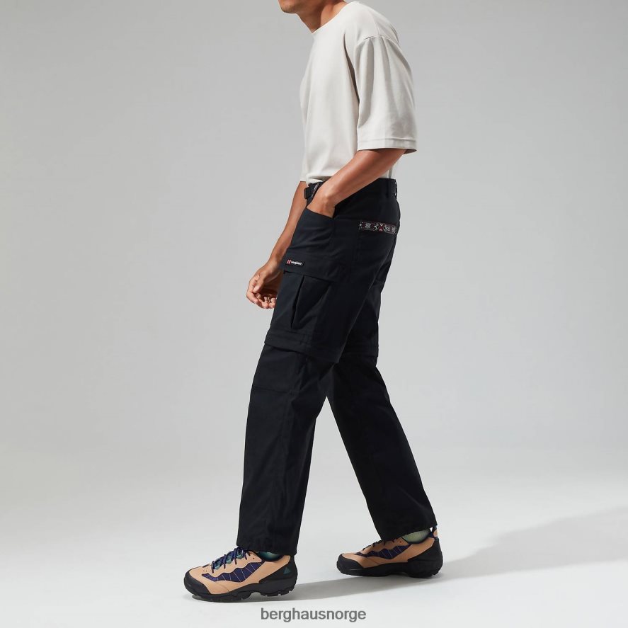 dolpa zip off cargo bukse Berghaus menn svart F262D6261 klær