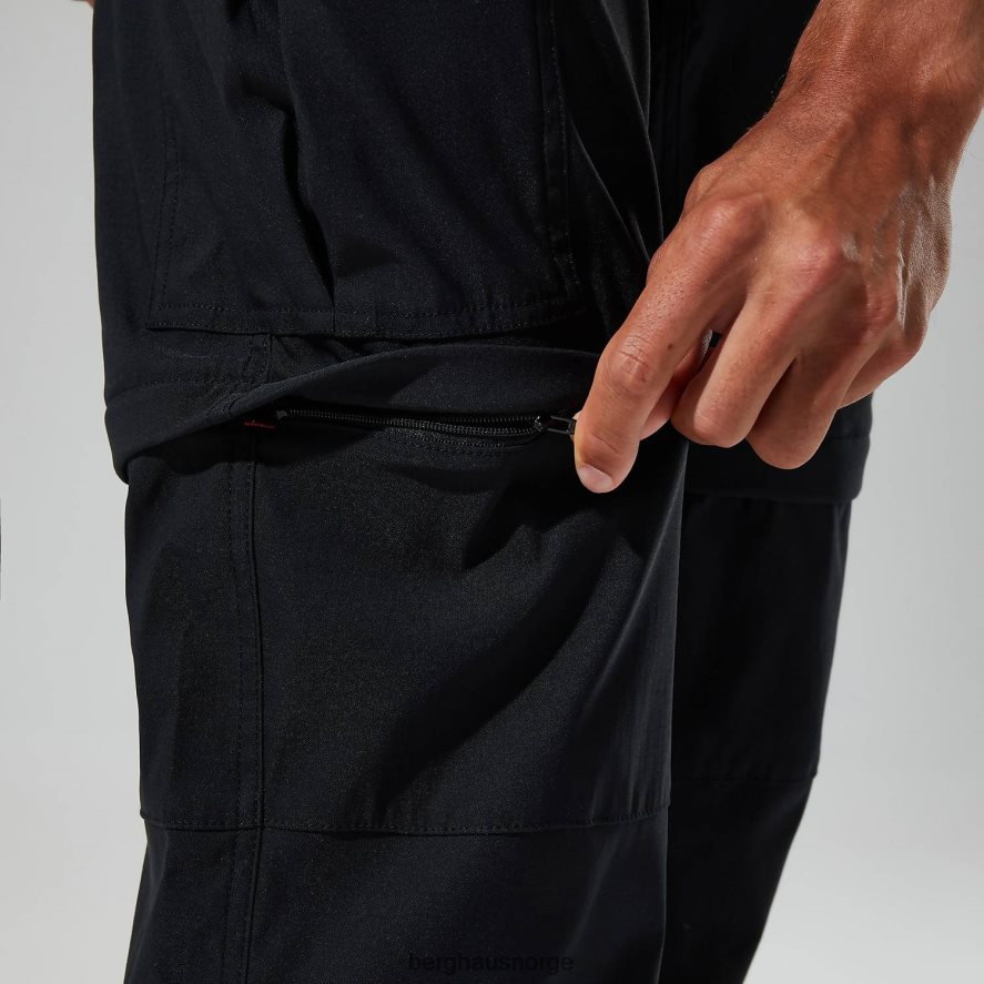 dolpa zip off cargo bukse Berghaus menn svart F262D6261 klær