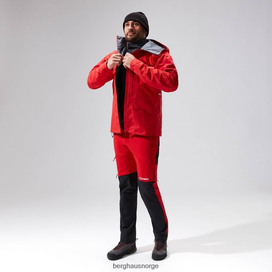 mtn guide alpinbukse Berghaus menn rød svart F262D6259 klær