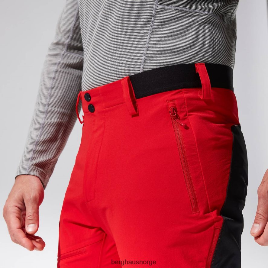 mtn guide alpinbukse Berghaus menn rød svart F262D6259 klær