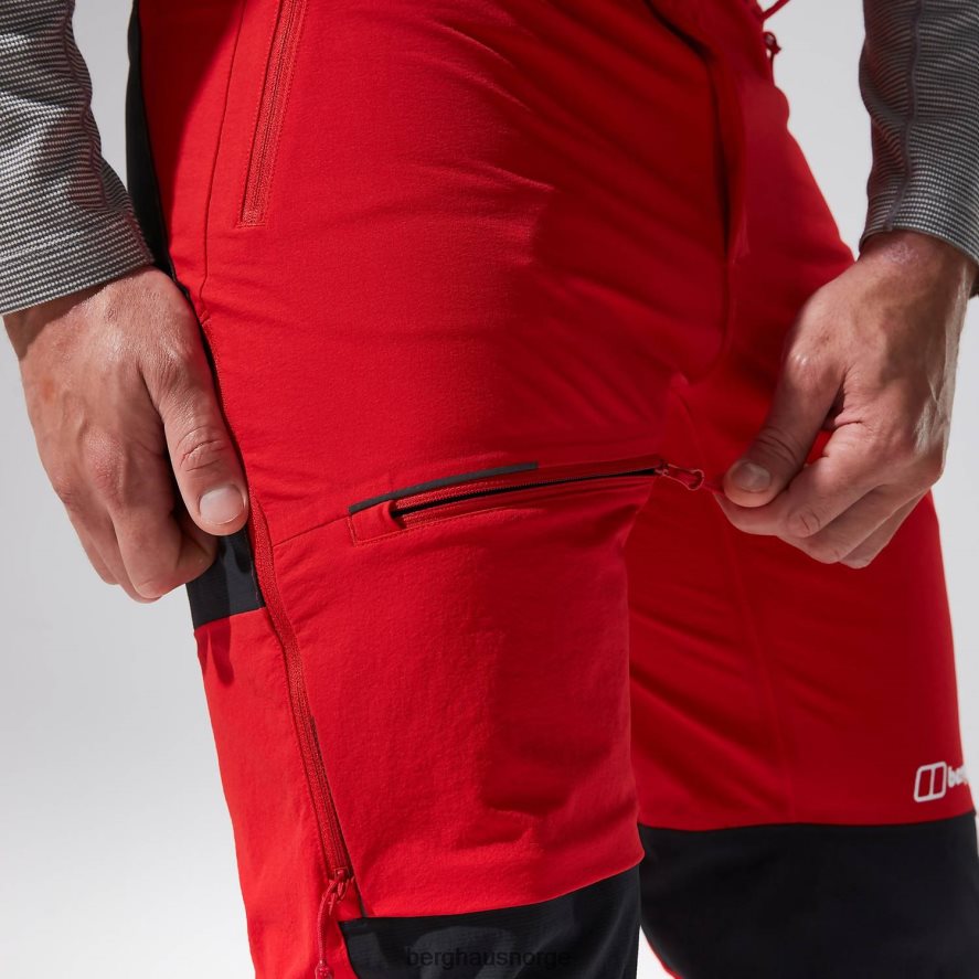 mtn guide alpinbukse Berghaus menn rød svart F262D6259 klær