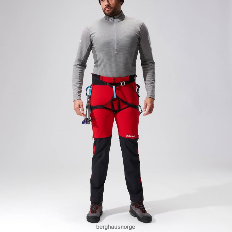 mtn guide alpinbukse Berghaus menn rød svart F262D6259 klær