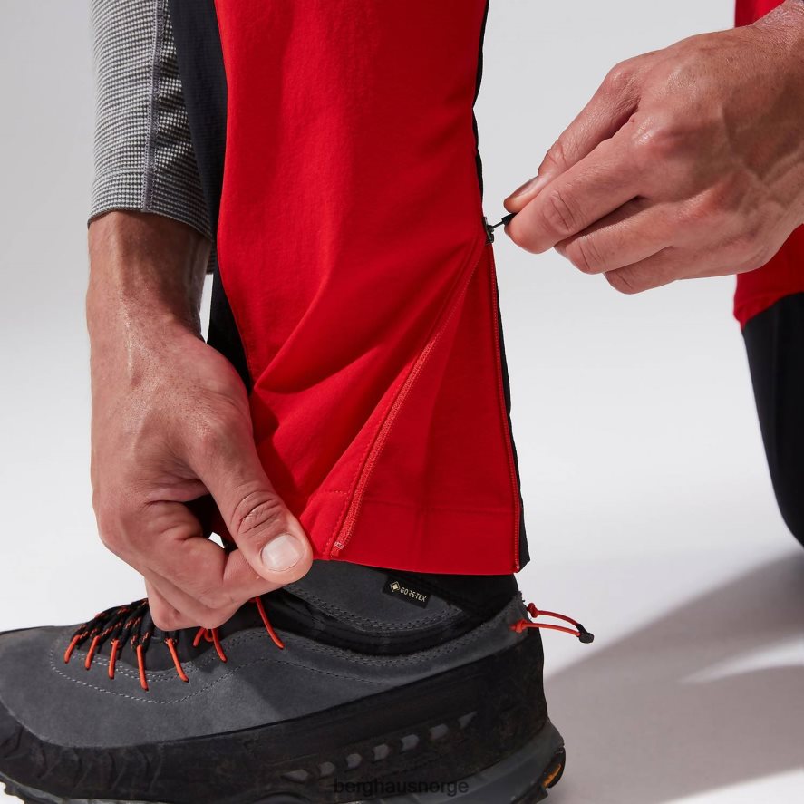mtn guide alpinbukse Berghaus menn rød svart F262D6259 klær