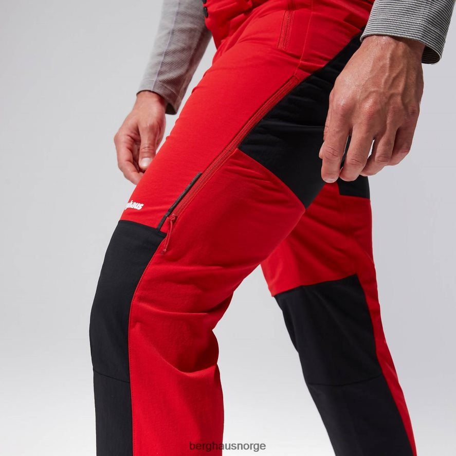 mtn guide alpinbukse Berghaus menn rød svart F262D6259 klær