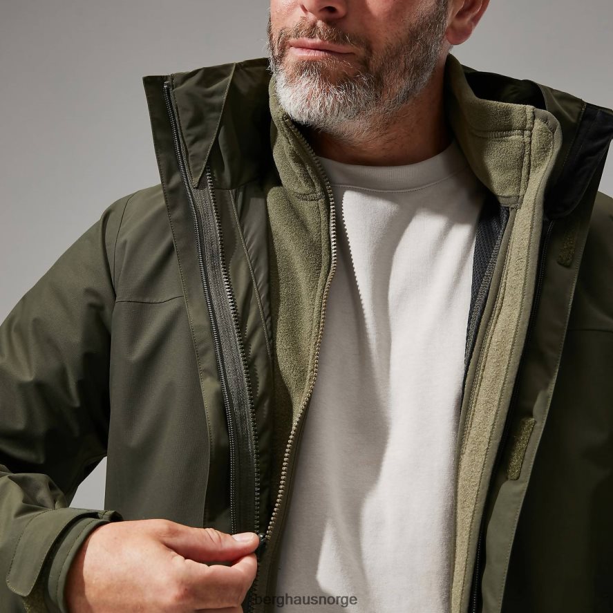 aktivitet polartec interaktiv jakke Berghaus menn mørk grønn F262D6105 klær