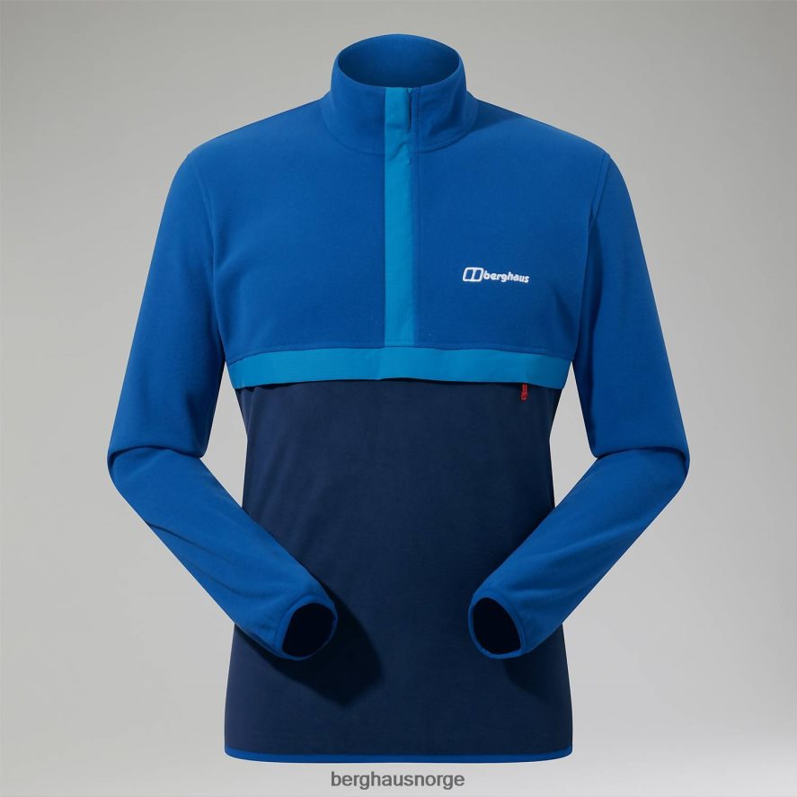 aslam micro halv glidelås fleece Berghaus menn blå/mørkeblå F262D6152 klær