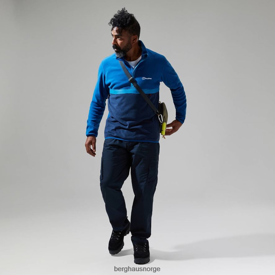 aslam micro halv glidelås fleece Berghaus menn blå/mørkeblå F262D6152 klær