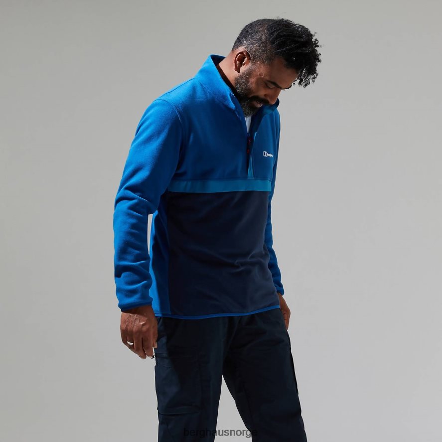 aslam micro halv glidelås fleece Berghaus menn blå/mørkeblå F262D6152 klær