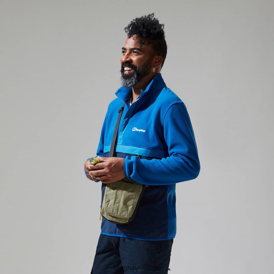 aslam micro halv glidelås fleece Berghaus menn blå/mørkeblå F262D6152 klær