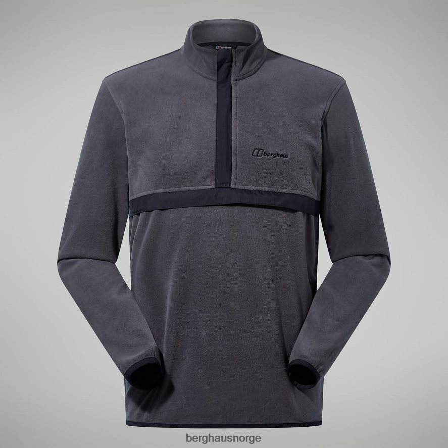 aslam micro halv glidelås fleece Berghaus menn grå/svart F262D6151 klær