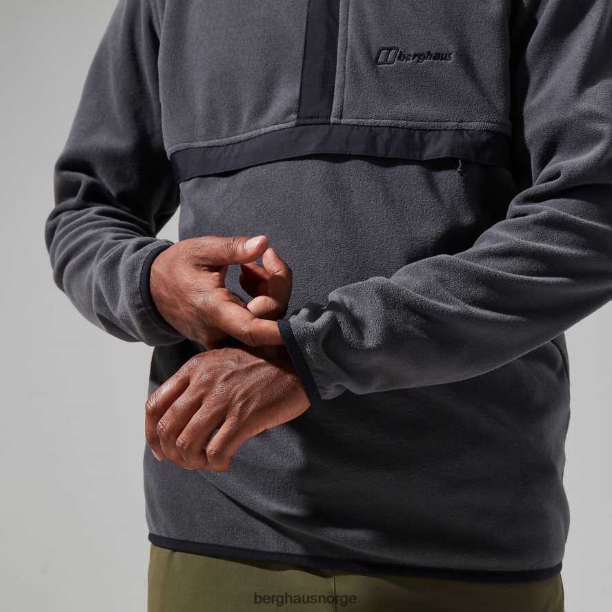aslam micro halv glidelås fleece Berghaus menn grå/svart F262D6151 klær
