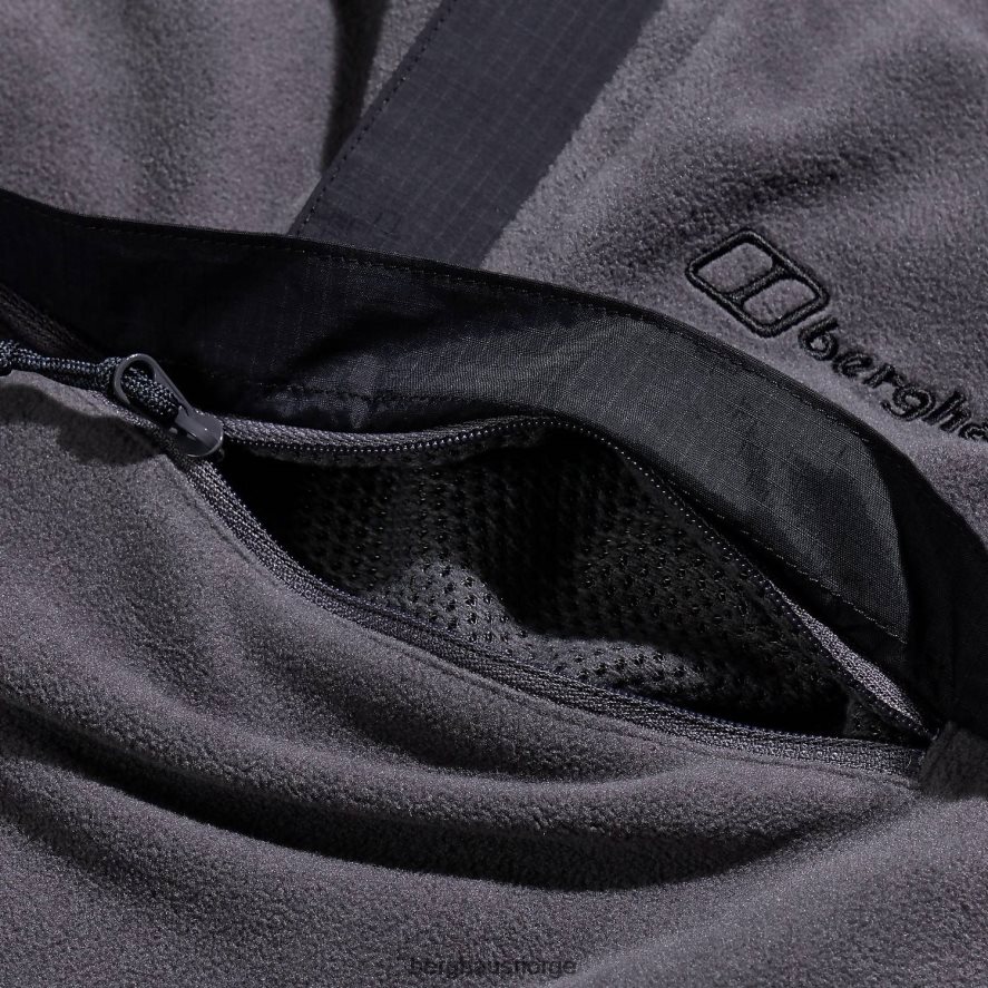 aslam micro halv glidelås fleece Berghaus menn grå/svart F262D6151 klær