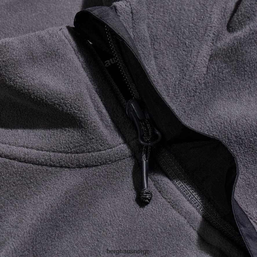 aslam micro halv glidelås fleece Berghaus menn grå/svart F262D6151 klær