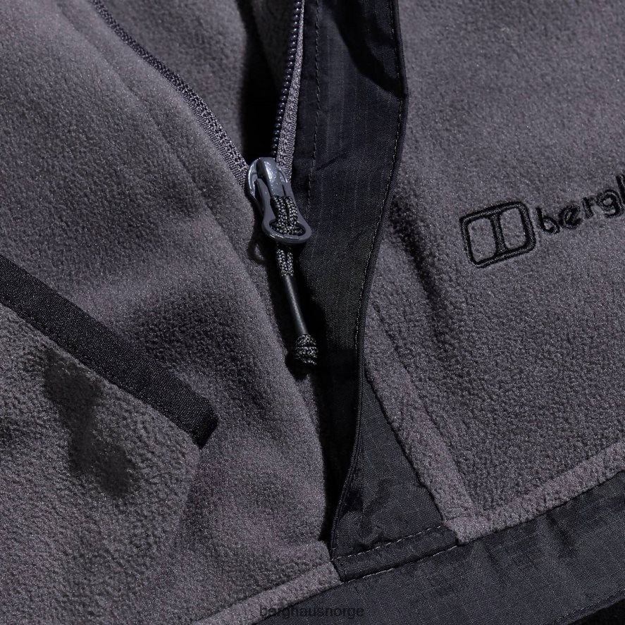 aslam micro halv glidelås fleece Berghaus menn grå/svart F262D6151 klær