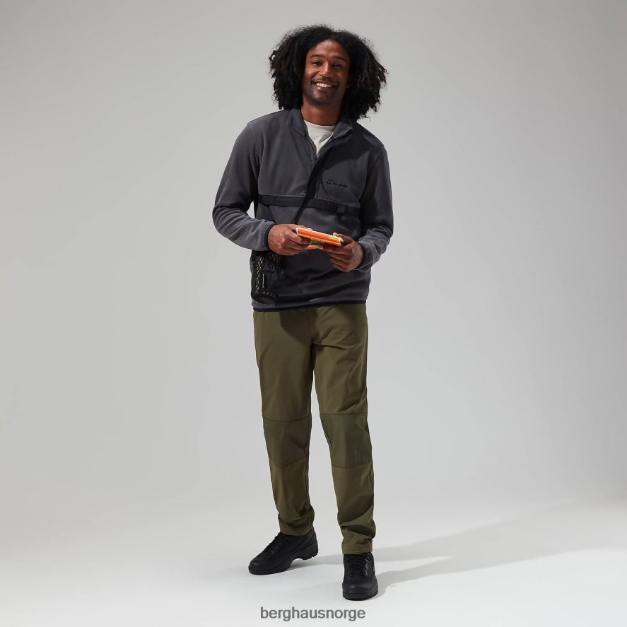 aslam micro halv glidelås fleece Berghaus menn grå/svart F262D6151 klær