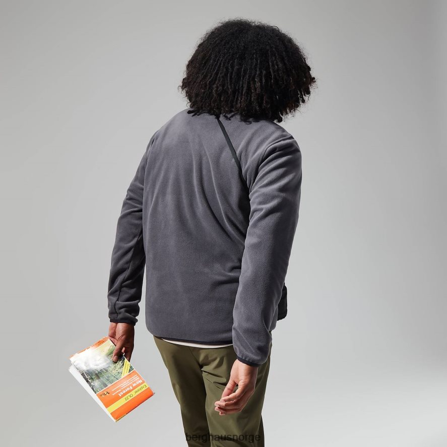 aslam micro halv glidelås fleece Berghaus menn grå/svart F262D6151 klær