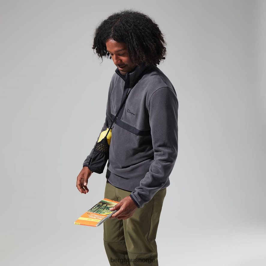 aslam micro halv glidelås fleece Berghaus menn grå/svart F262D6151 klær