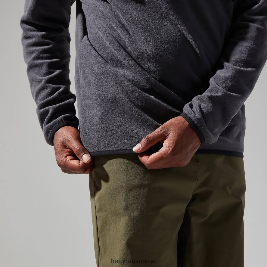 aslam micro halv glidelås fleece Berghaus menn grå/svart F262D6151 klær