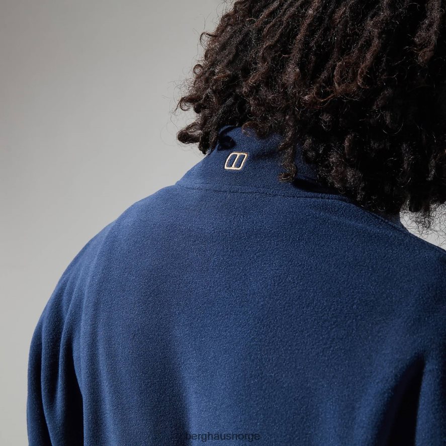 aslam micro halv glidelås fleece Berghaus menn mørkeblå/naturlig F262D6153 klær