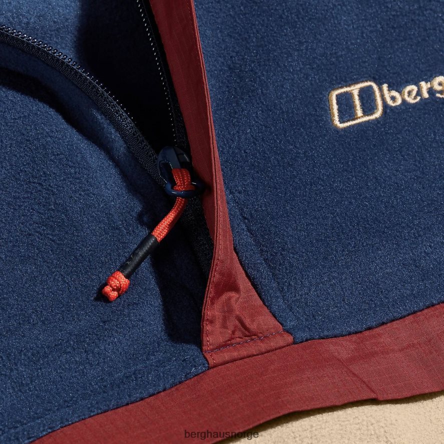 aslam micro halv glidelås fleece Berghaus menn mørkeblå/naturlig F262D6153 klær