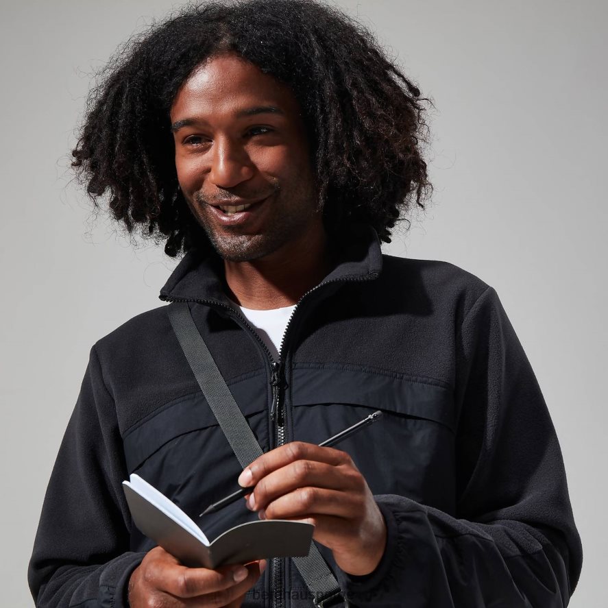 fleecejakke i tannen Berghaus menn kulsvart F262D6162 klær