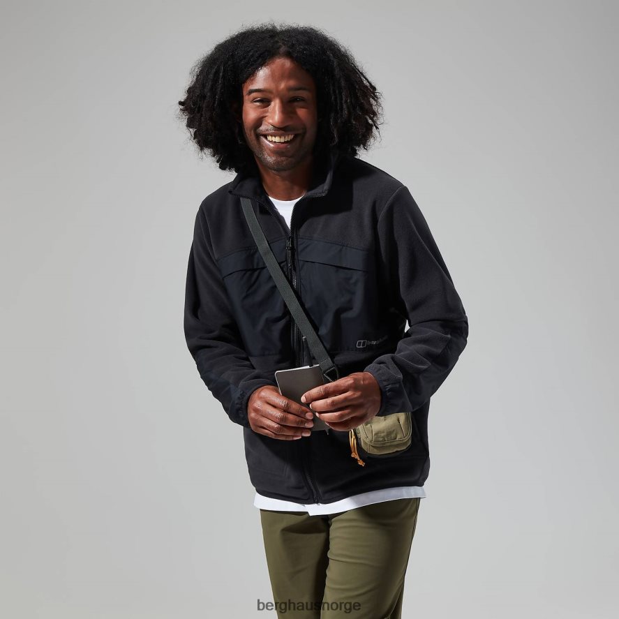 fleecejakke i tannen Berghaus menn kulsvart F262D6162 klær