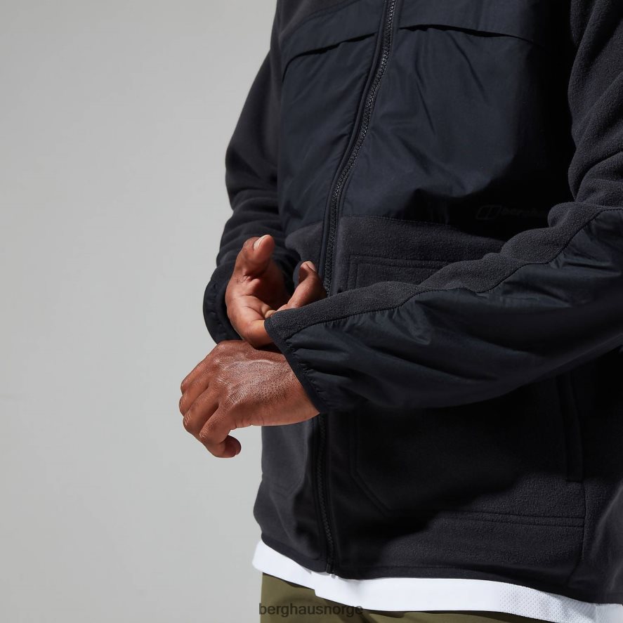 fleecejakke i tannen Berghaus menn kulsvart F262D6162 klær