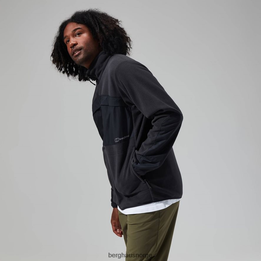fleecejakke i tannen Berghaus menn kulsvart F262D6162 klær