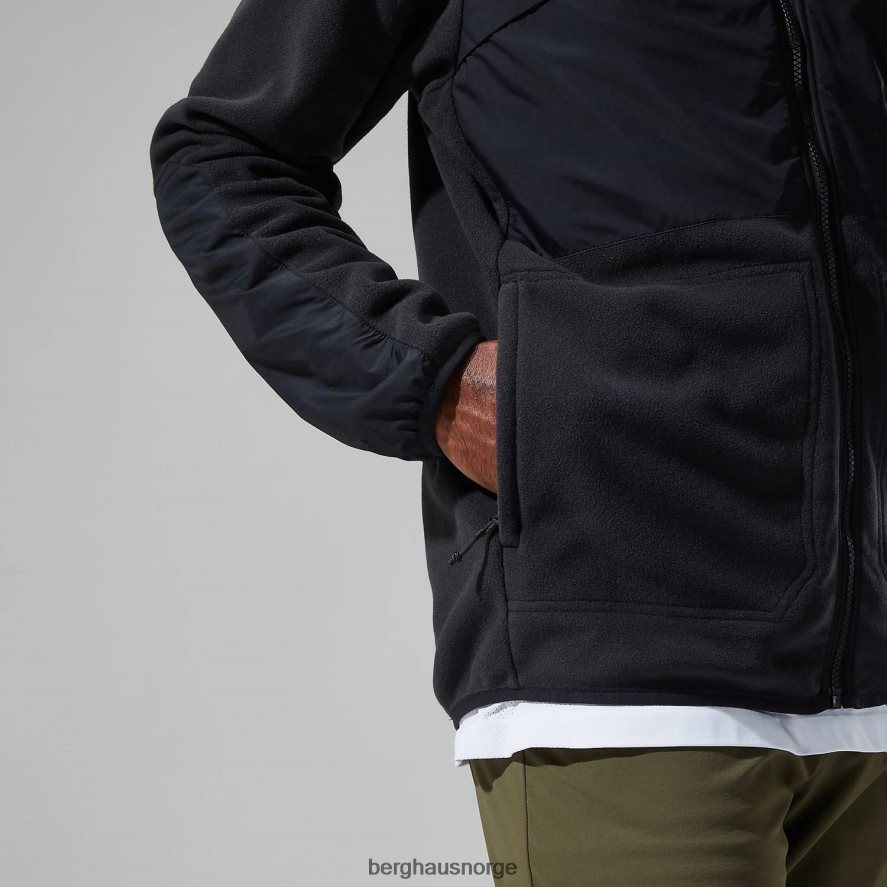 fleecejakke i tannen Berghaus menn kulsvart F262D6162 klær