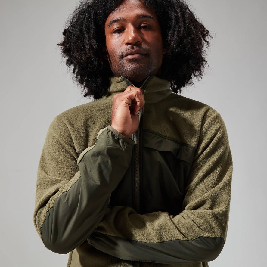 fleecejakke i tannen Berghaus menn olivennatt/skognatt F262D6164 klær