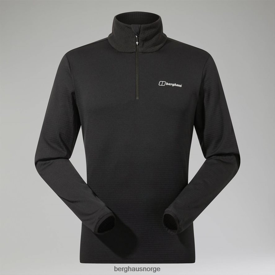 keppla halv glidelås fleece Berghaus menn svart F262D6159 klær