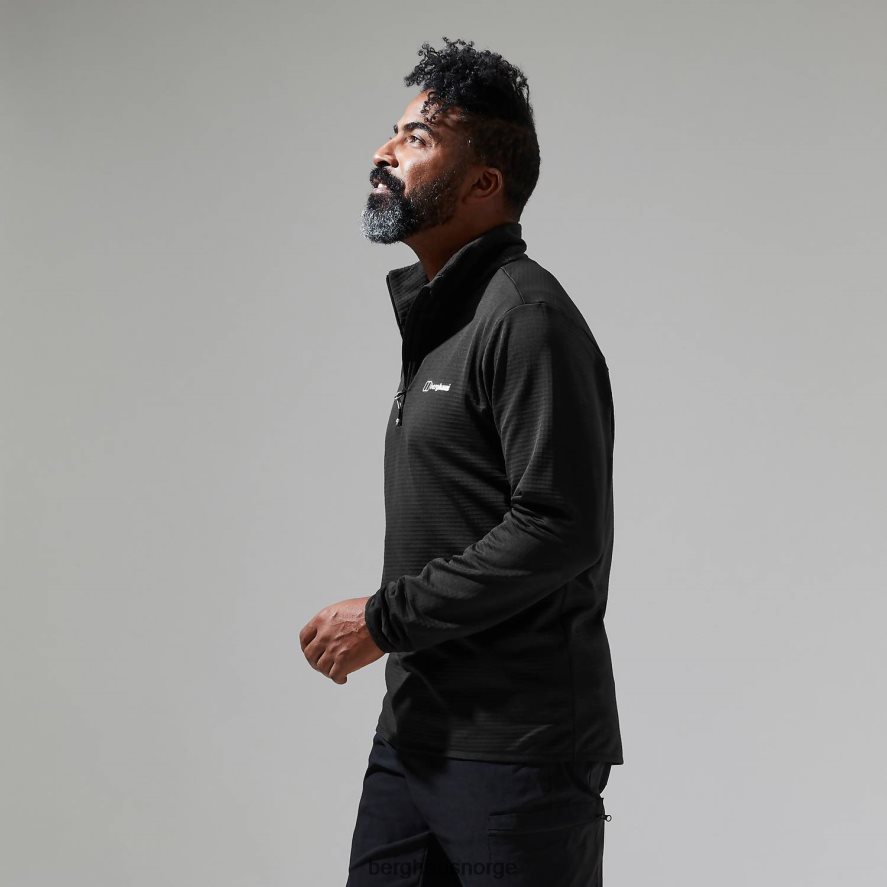 keppla halv glidelås fleece Berghaus menn svart F262D6159 klær