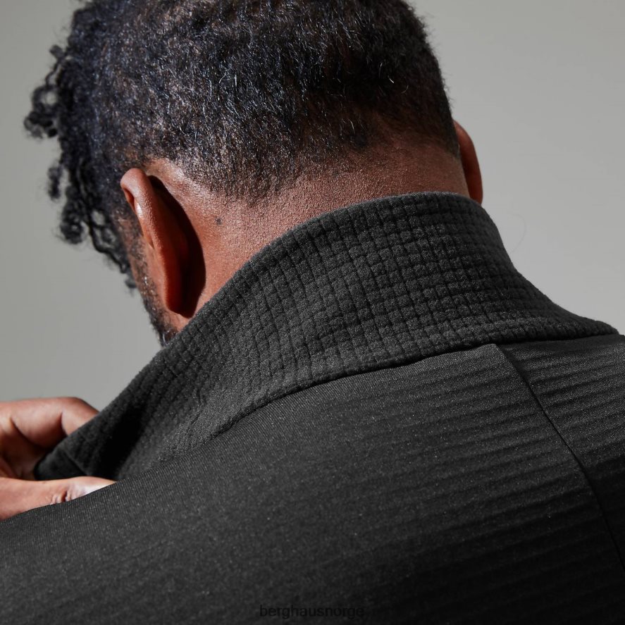 keppla halv glidelås fleece Berghaus menn svart F262D6159 klær
