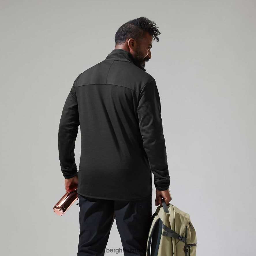 keppla halv glidelås fleece Berghaus menn svart F262D6159 klær