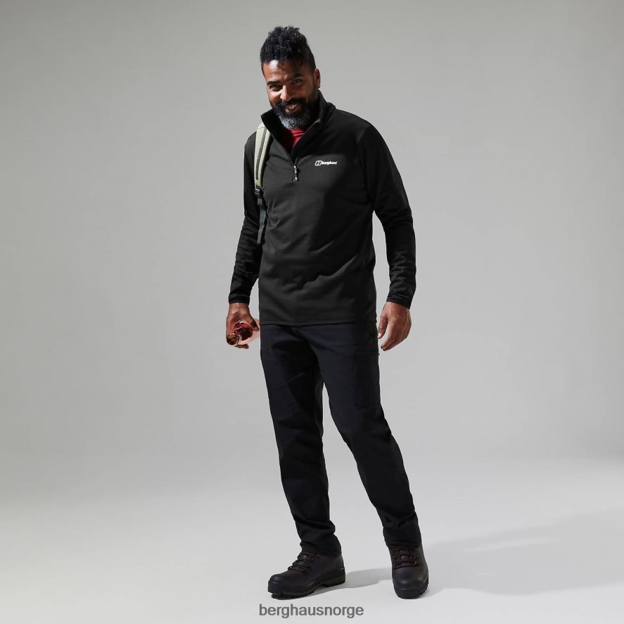 keppla halv glidelås fleece Berghaus menn svart F262D6159 klær