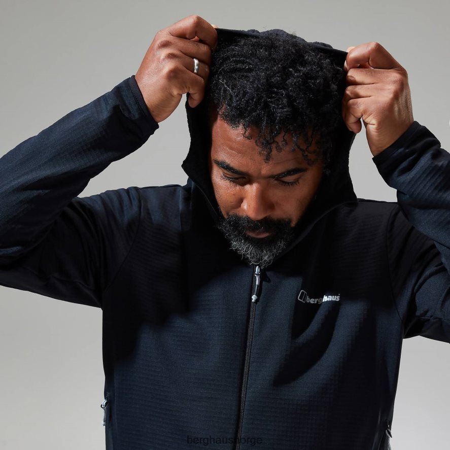 keppla hettejakke Berghaus menn svart F262D6124 klær