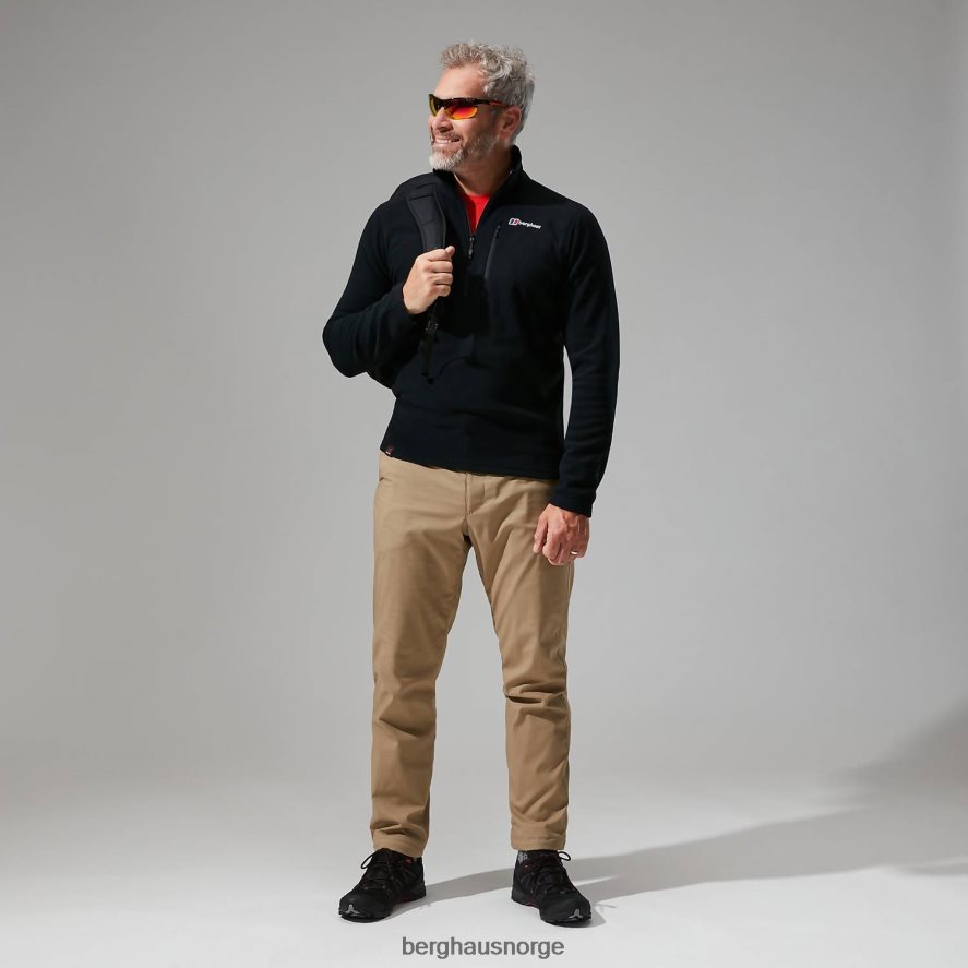 prisme micro polartec halv glidelås Berghaus menn svart F262D6114 klær