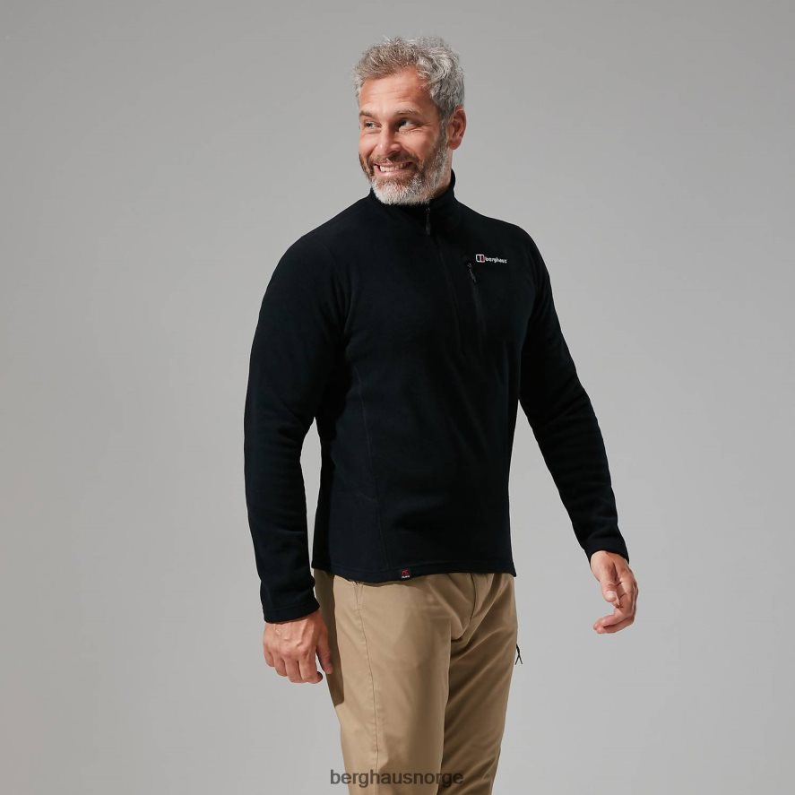 prisme micro polartec halv glidelås Berghaus menn svart F262D6114 klær
