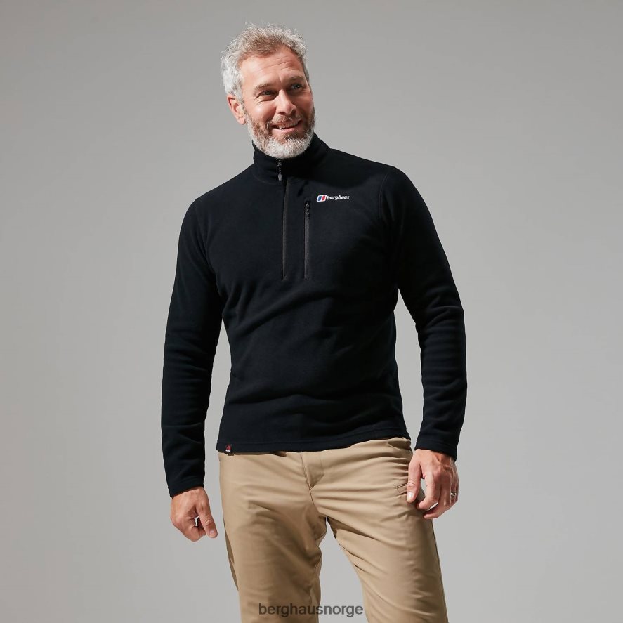 prisme micro polartec halv glidelås Berghaus menn svart F262D6114 klær