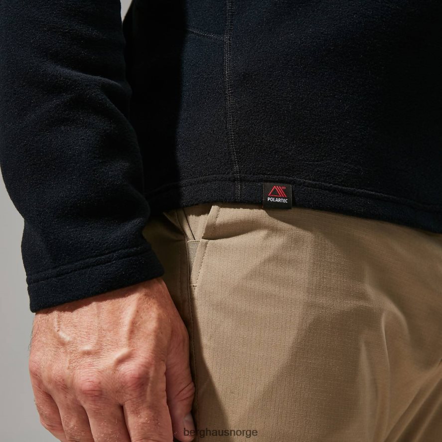 prisme micro polartec halv glidelås Berghaus menn svart F262D6114 klær