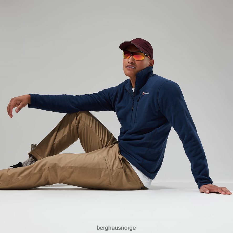 prisme micro polartec halv glidelås fleece Berghaus menn mørke blå F262D6156 klær