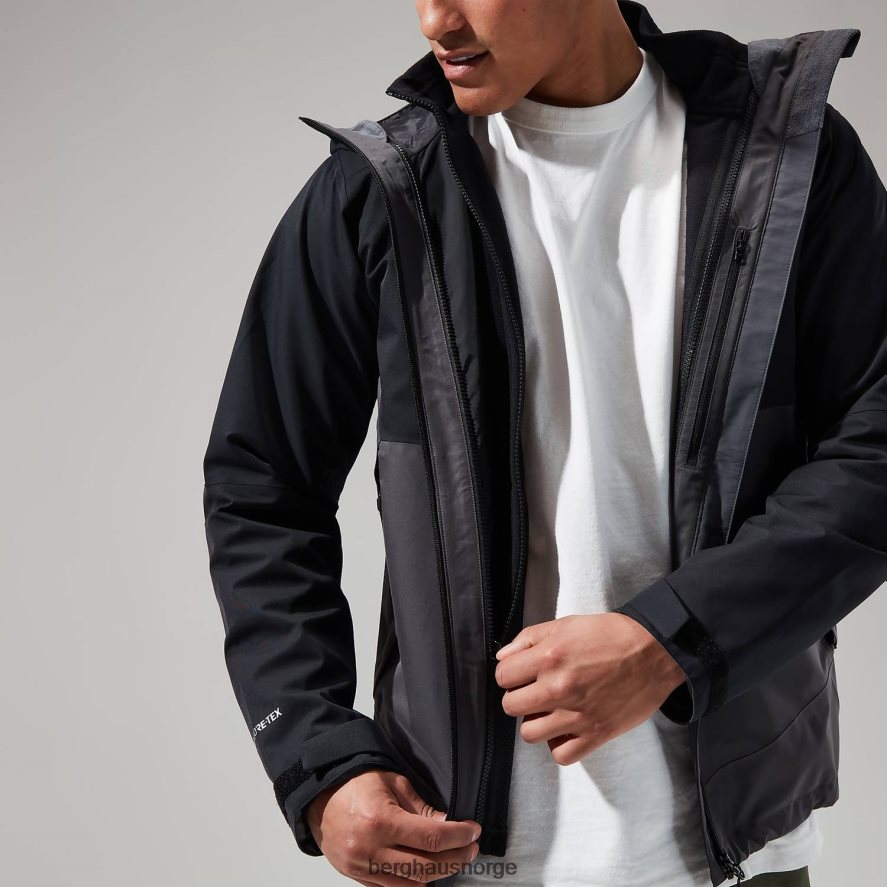 prisme micro polartec interaktiv jakke Berghaus menn svart F262D6106 klær