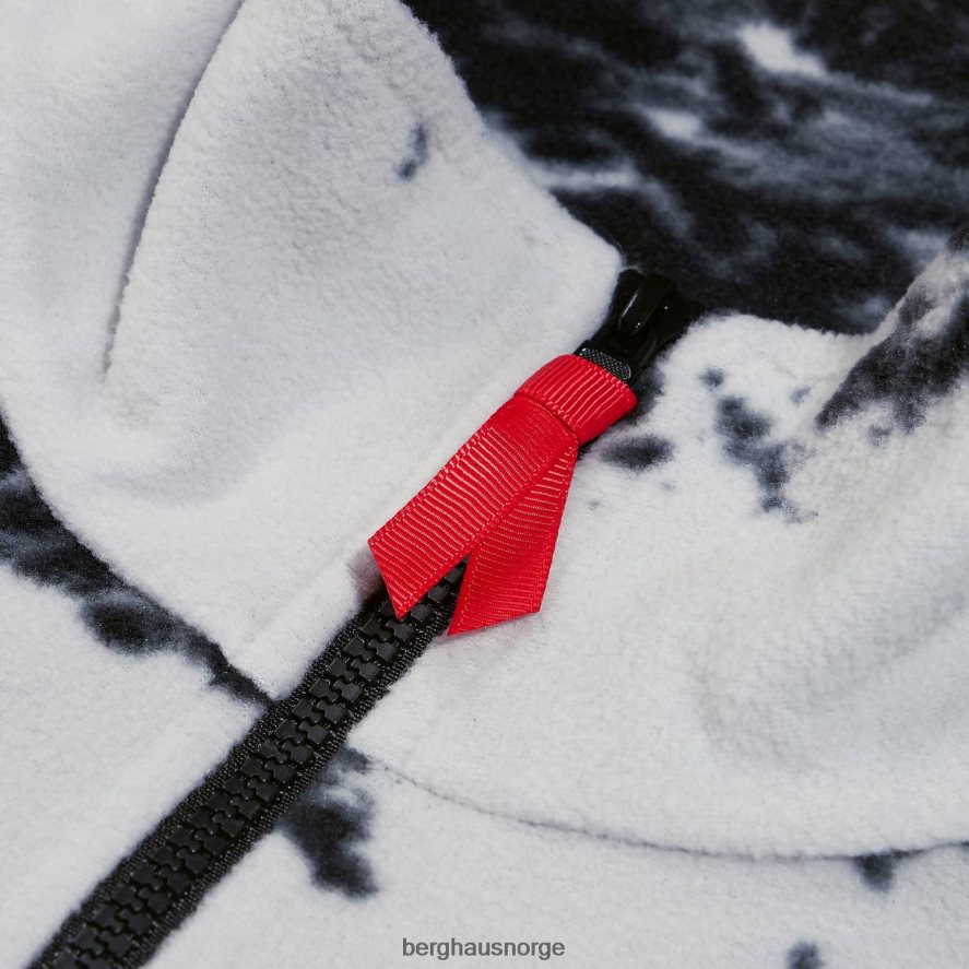 prismetrykk trangofleece med halv glidelås Berghaus menn grå/svart F262D6137 klær