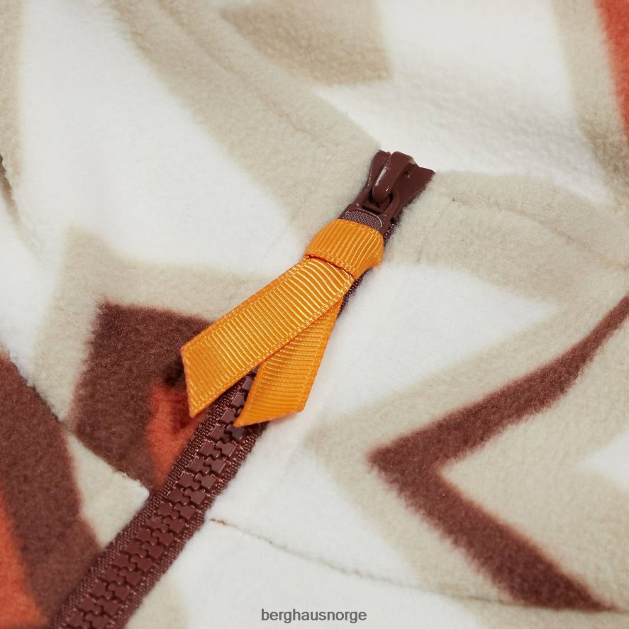 prismetrykk trangofleece med halv glidelås Berghaus menn naturlig/brun F262D6136 klær