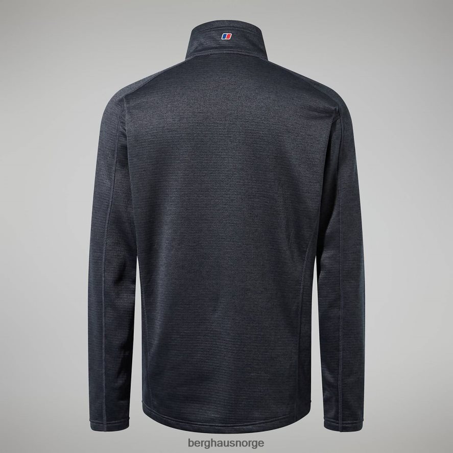 urban spitzer halv glidelås Berghaus menn urb jet black/grå nålestripe F262D6112 klær