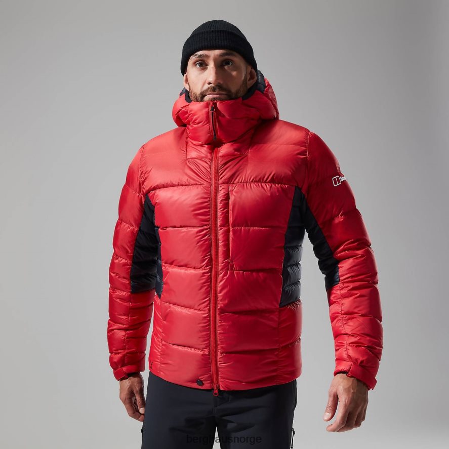 mtn arete ultra dun hettegenser Berghaus menn gojibær/kulsort F262D670 klær