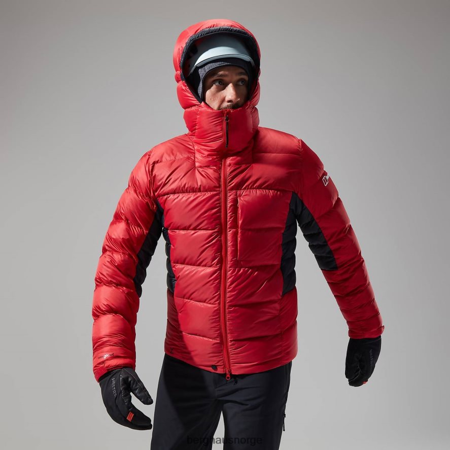 mtn arete ultra dun hettegenser Berghaus menn gojibær/kulsort F262D670 klær